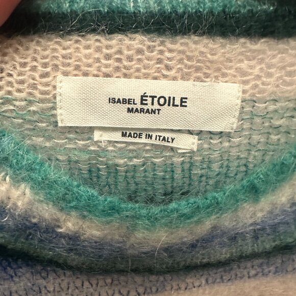 Isabel Marant Étoile "Drussell" striped mohair-blend sweater, size 40 - Picture 3 of 6